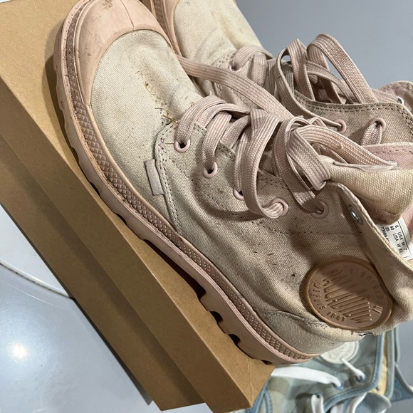 Palladium Blanc Hi soft Pink Boots Shoe Size Womens 7 - Picture 3 of 9